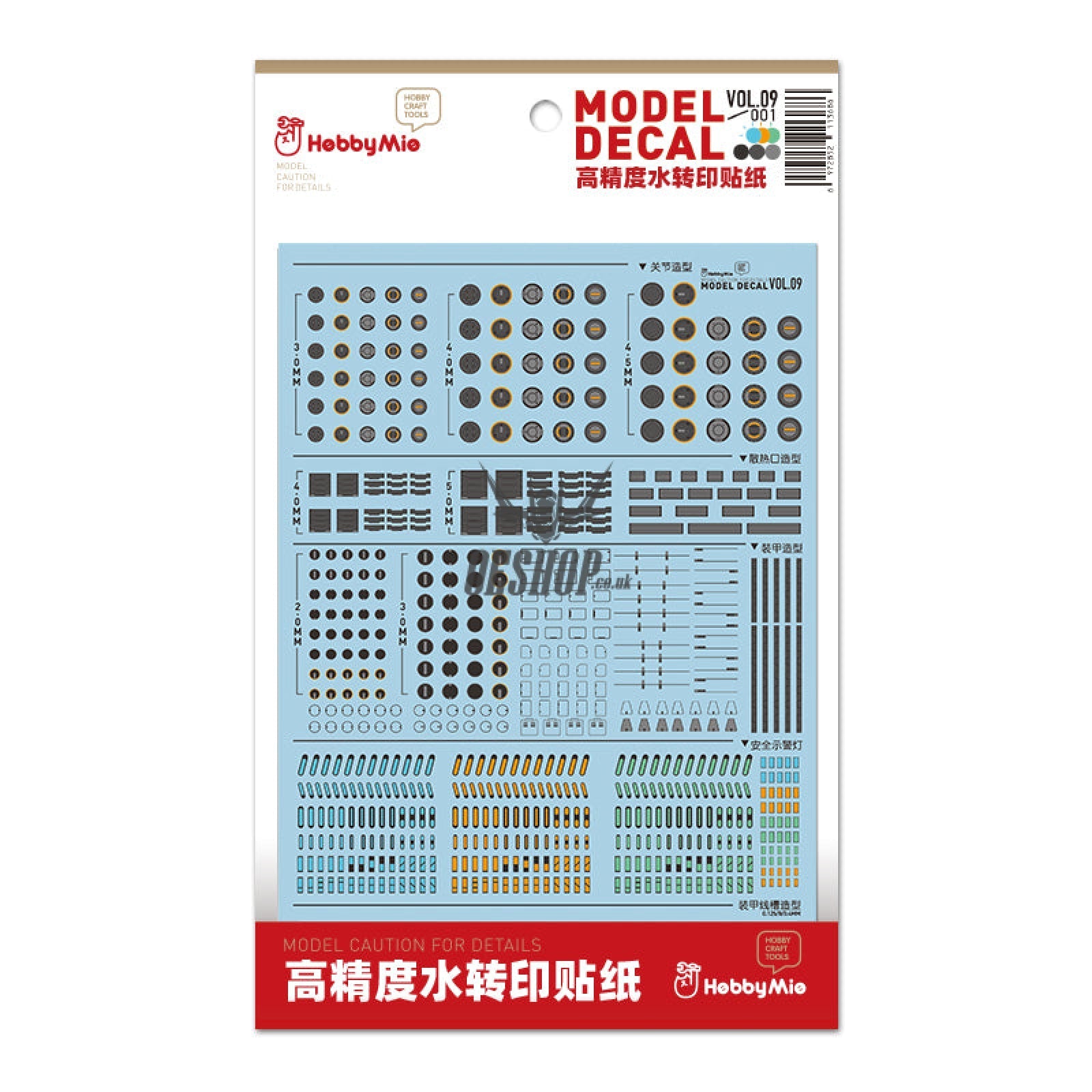 Hobbymio Vol.09 Model Decals Panel Lining Effect With Uv Options Vol.09/001 (Uv)
