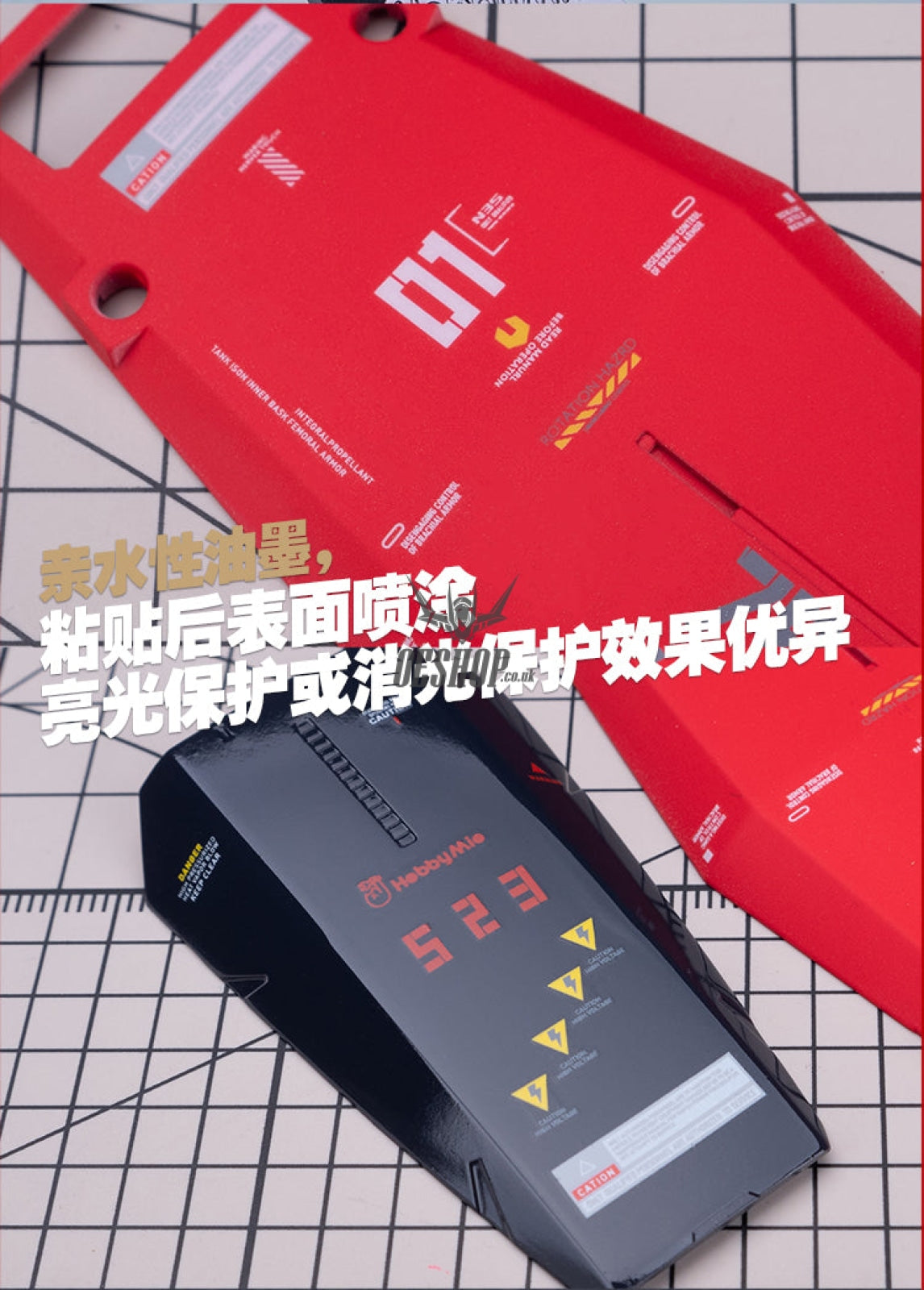 Hobbymio Vol.10 Model Decals Universal For Scale 1/100 & 1/144 Gundam With Uv Options