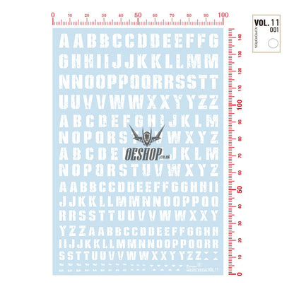 Hobbymio Vol.11 Model Decals Battle Damaged Old Style With Uv Options Vol.11/001