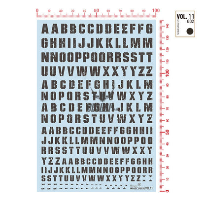 Hobbymio Vol.11 Model Decals Battle Damaged Old Style With Uv Options Vol.11/002