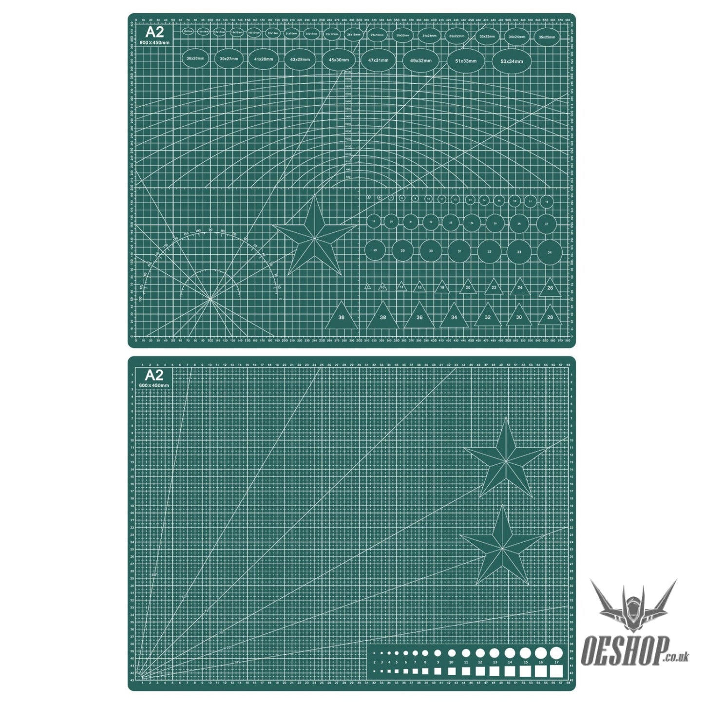 Cutting Mat A2 cutting mat (60*45cm) green & black core Cutting Mat