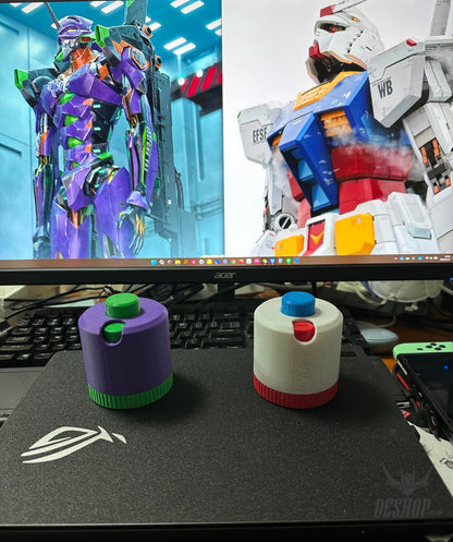 YLJ3D 360° Rotary Battery Storage Case for AA & AAA Batteries