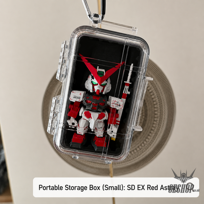 Portable Transparent Display Case for RG & HG Gundam Models - Storage & Organization