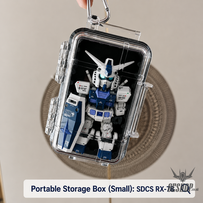 Portable Transparent Display Case for RG & HG Gundam Models - Storage & Organization