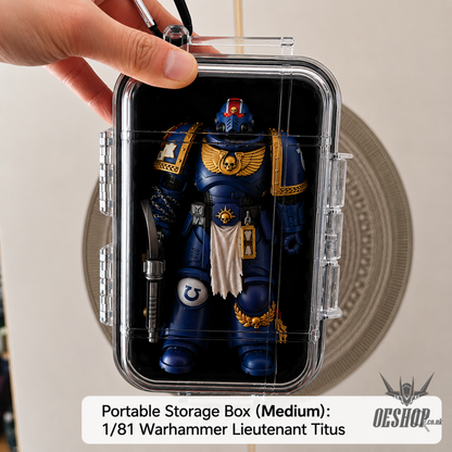 Portable Transparent Display Case for RG & HG Gundam Models - Storage & Organization