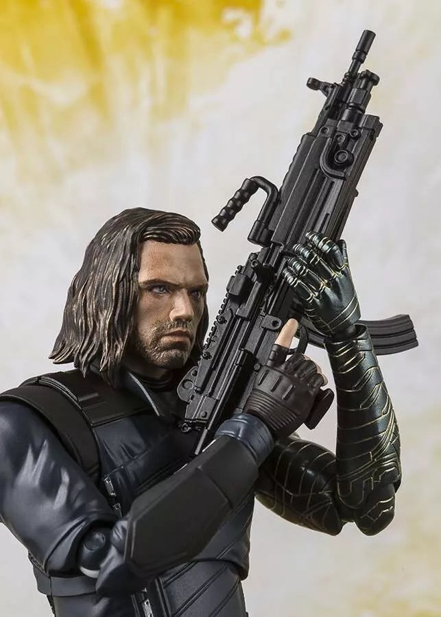 Bandai Tamashii Marvel Avengers Bucky SHF Figure & Tamashii Impact Effect