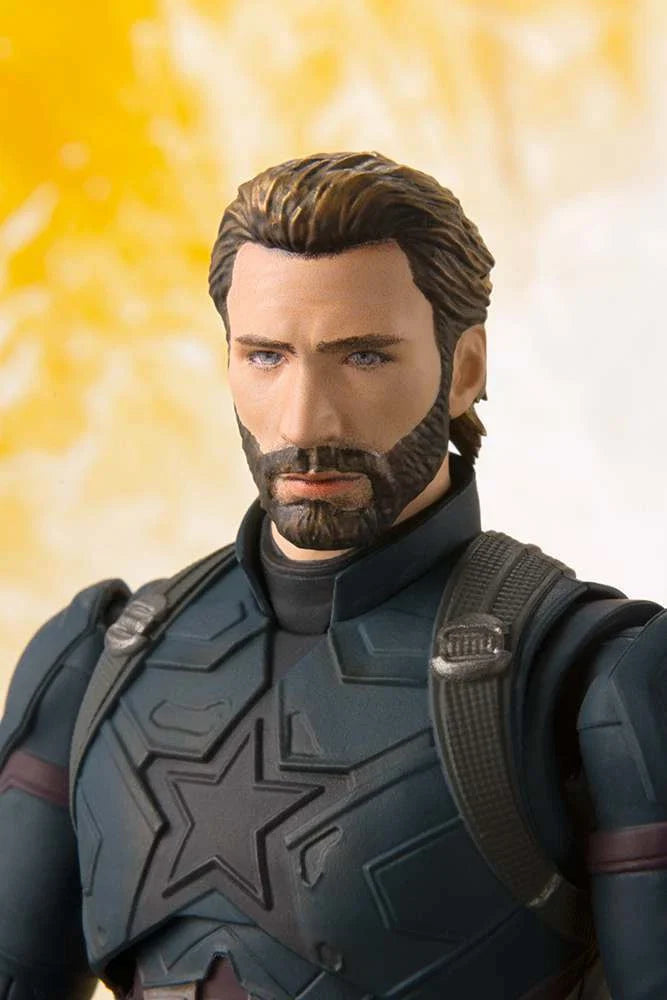 Bandai Tamashii Marvel Avengers Captain America SHF Figure & Tamashii Explosion Effect