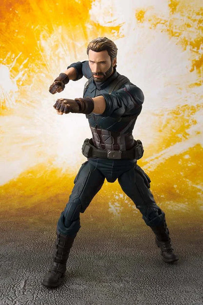 Bandai Tamashii Marvel Avengers Captain America SHF Figure & Tamashii Explosion Effect