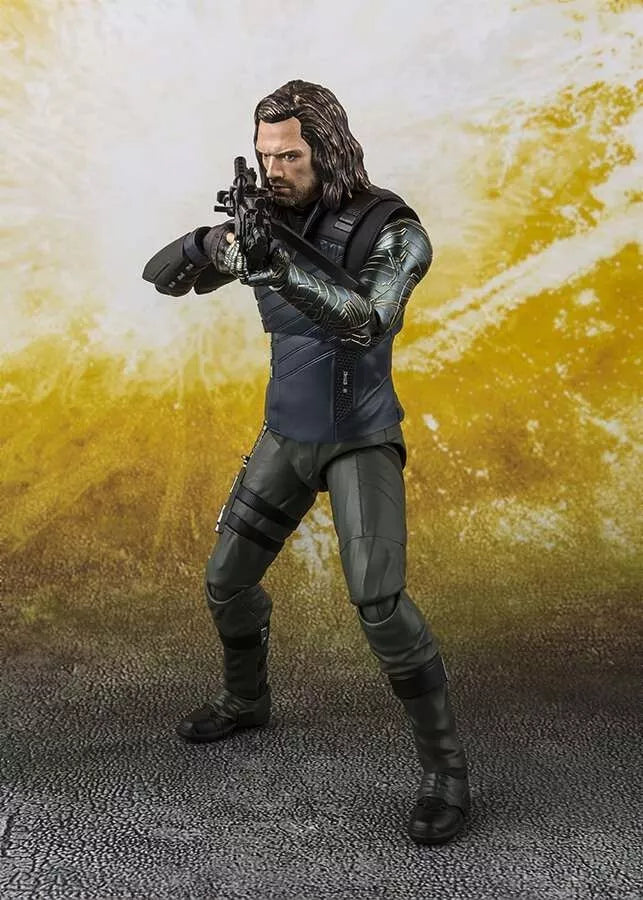 Bandai Tamashii Marvel Avengers Bucky SHF Figure & Tamashii Impact Effect
