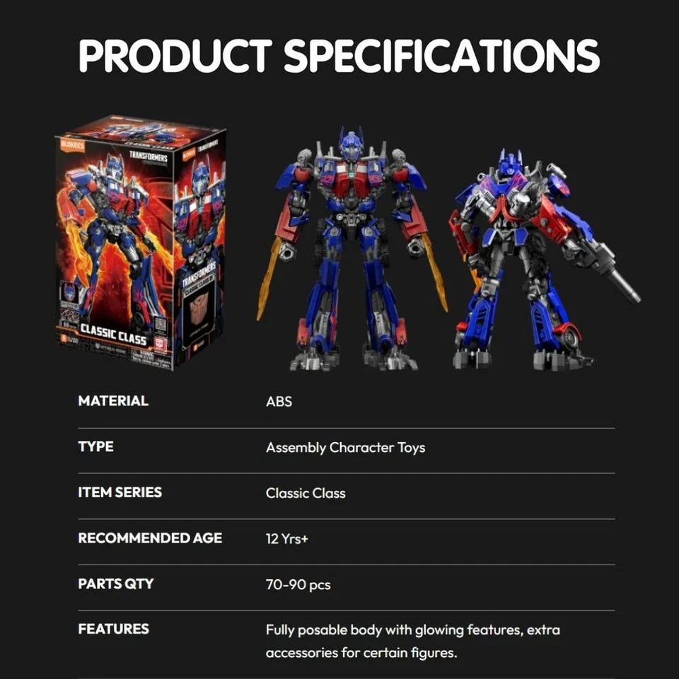 Blokees Transformers Classic Class 09 Optimus Prime Action Figure Model Kit