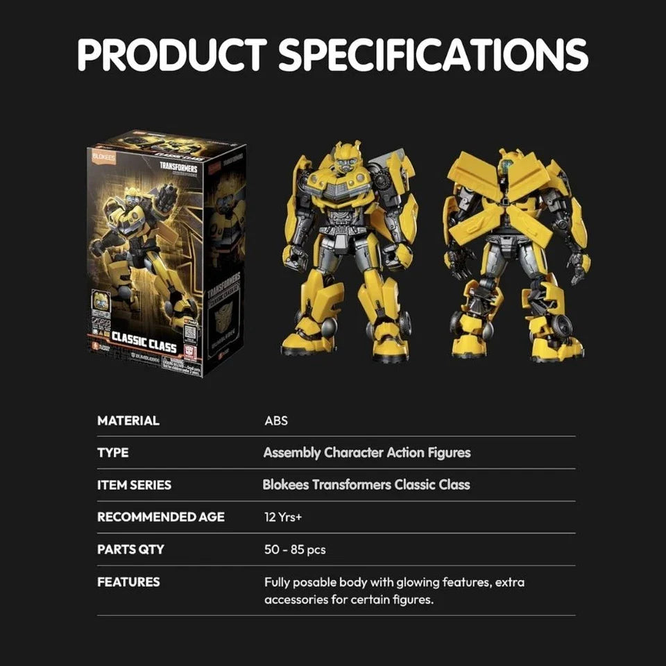 Blokees Transformers Classic Class 02 Bumblebee Action Figure Model Kit