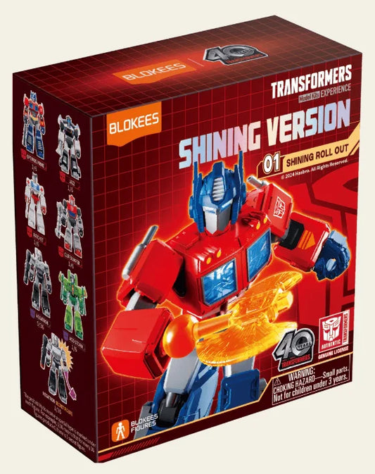 Blokees Transformers Galaxy Shining Version 01 Roll Out Action Figure Model Kit Blind Box