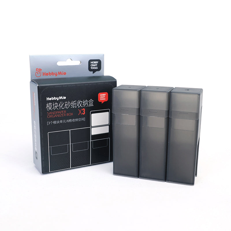 HobbyMio Sandpaper Organizer Box*3