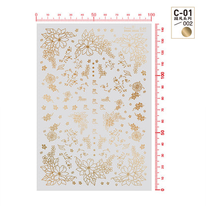 HobbyMio C-01 Model Decals National Style Series Metallic Color