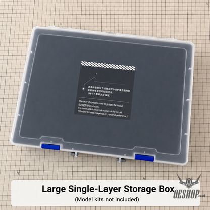 Transparent Display Case for Models Kits - MG Large Single-Layer Storage Box - Storage & Organization