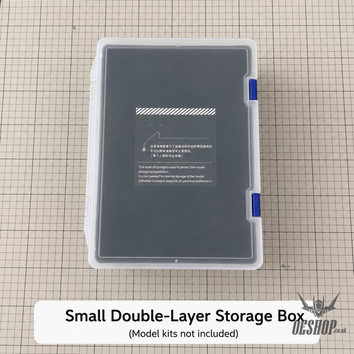 Transparent Display Case for Models Kits - MG Small Double-Layer Box/ RG HG Sazabi Zeon - Storage & Organization