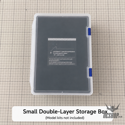Transparent Display Case for Models Kits - MG Small Double-Layer Box/ RG HG Sazabi Zeon - Storage & Organization